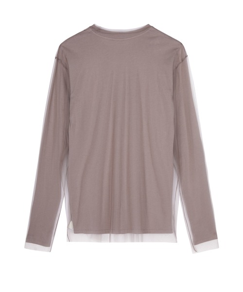 JNBY（ジェーエヌビーワイ）の「Light & Sheer Tulle Top（Tシャツ/カットソー・レディース・ベージュ/ブラック・40/38/36）」の12枚目の写真