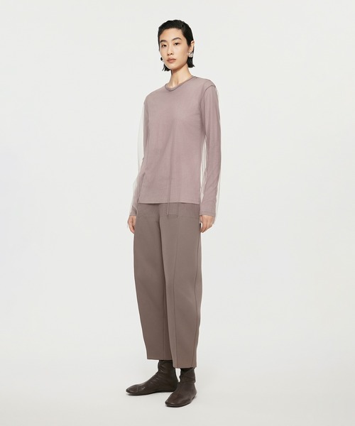 JNBY（ジェーエヌビーワイ）の「Light & Sheer Tulle Top（Tシャツ/カットソー・レディース・ベージュ/ブラック・40/38/36）」の20枚目の写真
