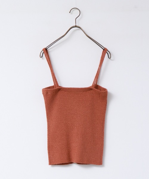 hunch（ハンチ）の「リブニットビスチェ（ベスト・レディース・ベージュ系その他/テラコッタ/アッシュブラウン・FREE）」の8枚目の写真