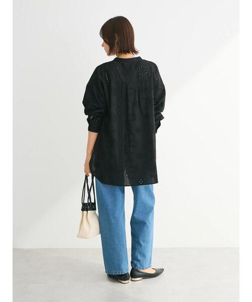 Sugar spoon（シュガースプーン）の「・SUGAR　SPOON　刺繍レースシャツチュニック（チュニック・レディース・ブラック/オフホワイト・FREE）」の14枚目の写真