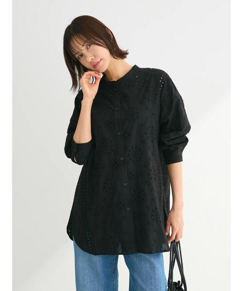 Sugar spoon（シュガースプーン）の「・SUGAR　SPOON　刺繍レースシャツチュニック（チュニック・レディース・ブラック/オフホワイト・FREE）」の15枚目の写真