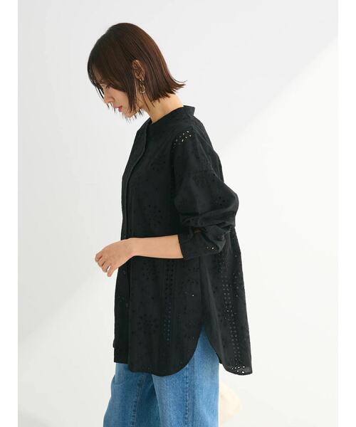 Sugar spoon（シュガースプーン）の「・SUGAR　SPOON　刺繍レースシャツチュニック（チュニック・レディース・ブラック/オフホワイト・FREE）」の16枚目の写真