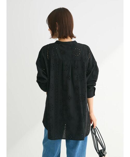 Sugar spoon（シュガースプーン）の「・SUGAR　SPOON　刺繍レースシャツチュニック（チュニック・レディース・ブラック/オフホワイト・FREE）」の17枚目の写真