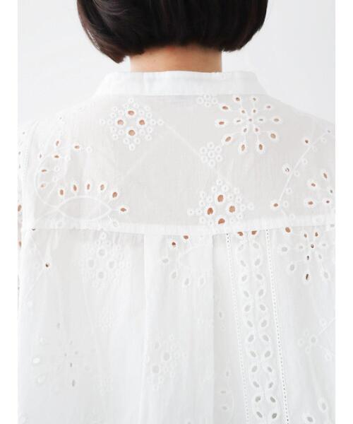 Sugar spoon（シュガースプーン）の「・SUGAR　SPOON　刺繍レースシャツチュニック（チュニック・レディース・ブラック/オフホワイト・FREE）」の9枚目の写真
