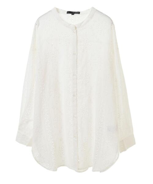 Sugar spoon（シュガースプーン）の「・SUGAR　SPOON　刺繍レースシャツチュニック（チュニック・レディース・ブラック/オフホワイト・FREE）」の18枚目の写真