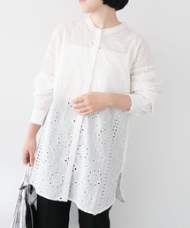 ・SUGAR　SPOON　刺繍レースシャツチュニック