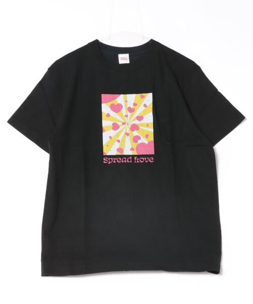 NO WAY(ノーウェイ)の「/Spread Love/オリジナルプリント S/S T(Tシャツ/カットソー・レディース・ブラック/ホワイト・LARGE/MEDIUM/SMALL)」の1枚目の写真