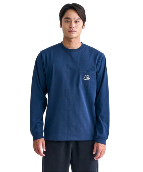 Quiksilver（クイックシルバー）の「QS HISTORY LT/クイックシルバー長袖ロンT（Tシャツ/カットソー・メンズ・ネイビー/ブラック/ホワイト・MEDIUM/LARGE/X-LARGE/SMALL）」の14枚目の写真