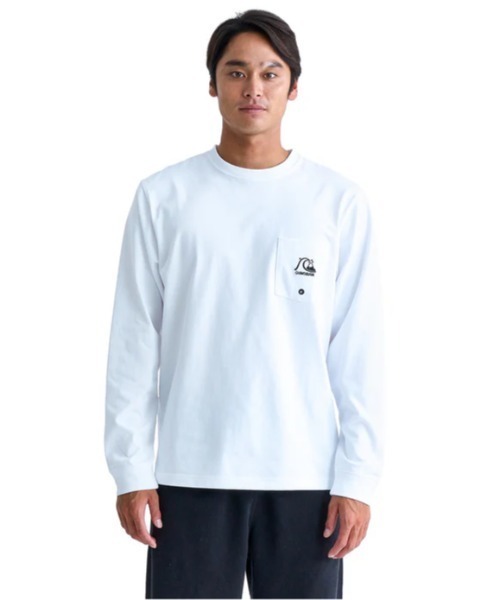 Quiksilver（クイックシルバー）の「QS HISTORY LT/クイックシルバー長袖ロンT（Tシャツ/カットソー・メンズ・ネイビー/ブラック/ホワイト・MEDIUM/LARGE/X-LARGE/SMALL）」の4枚目の写真