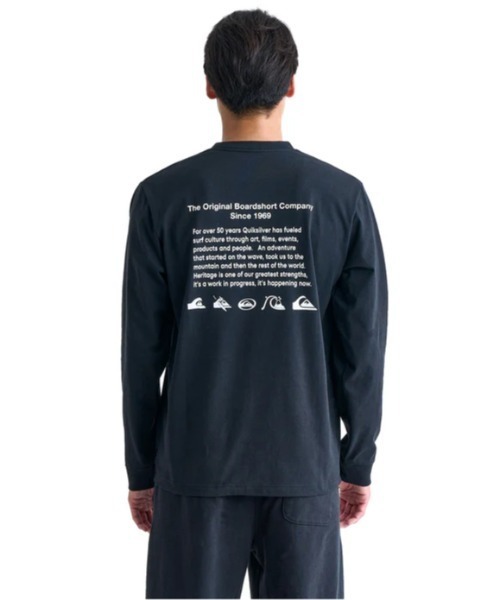 Quiksilver（クイックシルバー）の「QS HISTORY LT/クイックシルバー長袖ロンT（Tシャツ/カットソー・メンズ・ネイビー/ブラック/ホワイト・MEDIUM/LARGE/X-LARGE/SMALL）」の8枚目の写真