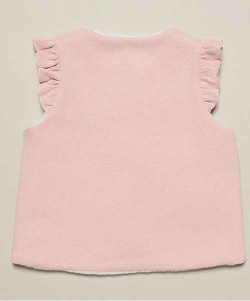 sense of wonder（センスオブワンダー）の「リバティうさくまベスト（ベスト・キッズ・キナリ/ピンク・70-90cm）」の3枚目の写真