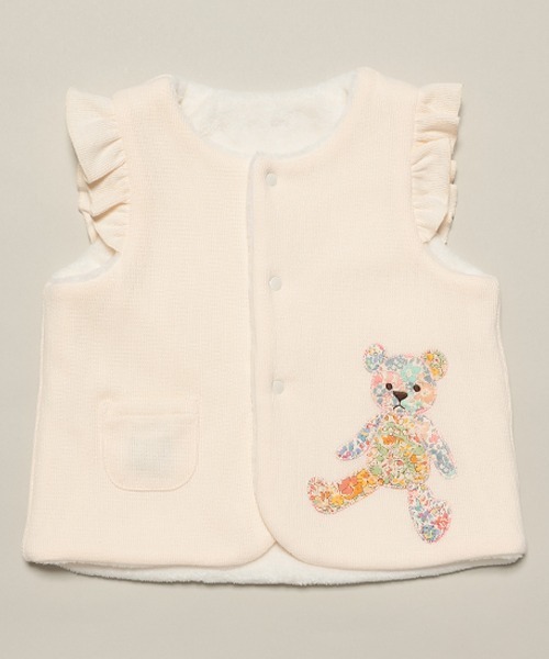 【セール】リバティうさくまベスト（その他ベビーウェア）｜sense of wonder（センスオブワンダー）
