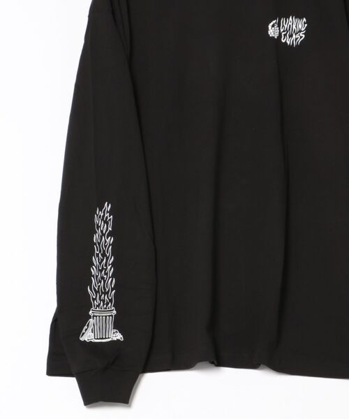 LURKING CLASS(ラーキングクラス)の「【ムラサキスポーツ限定】LURKING CLASS/ラーキングクラス ロンT/長袖Tシャツ バックプリント TRASH FIRE L/S TEE ST24HTM02(Tシャツ/カットソー・メンズ・ブラック/ホワイト・L/M/XL)」の18枚目の写真