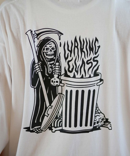LURKING CLASS(ラーキングクラス)の「【ムラサキスポーツ限定】LURKING CLASS/ラーキングクラス ロンT/長袖Tシャツ バックプリント TRASH FIRE L/S TEE ST24HTM02(Tシャツ/カットソー・メンズ・ブラック/ホワイト・L/M/XL)」の10枚目の写真