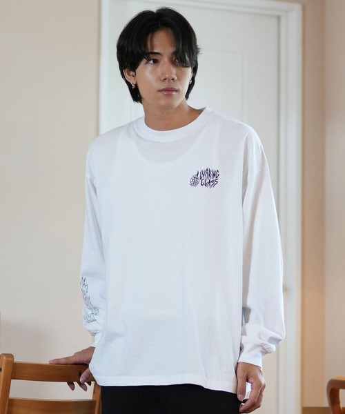 LURKING CLASS(ラーキングクラス)の「【ムラサキスポーツ限定】LURKING CLASS/ラーキングクラス ロンT/長袖Tシャツ バックプリント TRASH FIRE L/S TEE ST24HTM02(Tシャツ/カットソー・メンズ・ブラック/ホワイト・L/M/XL)」の3枚目の写真
