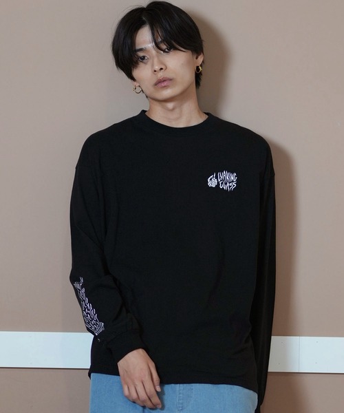 LURKING CLASS(ラーキングクラス)の「【ムラサキスポーツ限定】LURKING CLASS/ラーキングクラス ロンT/長袖Tシャツ バックプリント TRASH FIRE L/S TEE ST24HTM02(Tシャツ/カットソー・メンズ・ブラック/ホワイト・L/M/XL)」の11枚目の写真