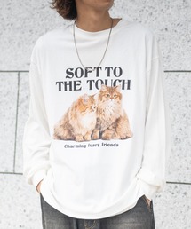 JOHN'S CLOSET | 【13】アニマルプリント ロングスリーブTシャツ 犬/猫(Tシャツ/カットソー)
