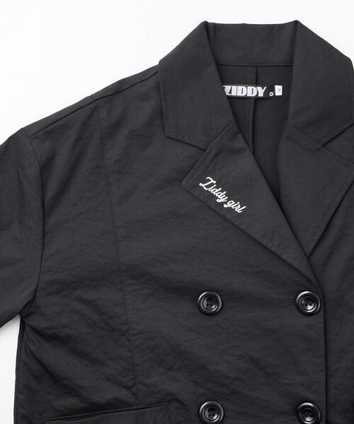 ZIDDY（ジディ）の「【 ニコ☆プチ 掲載 】トレンチコート風ブルゾン(130~160cm)（ブルゾン・キッズ・ブラック/ベージュ・130cm/140cm/150cm/160cm）」の9枚目の写真