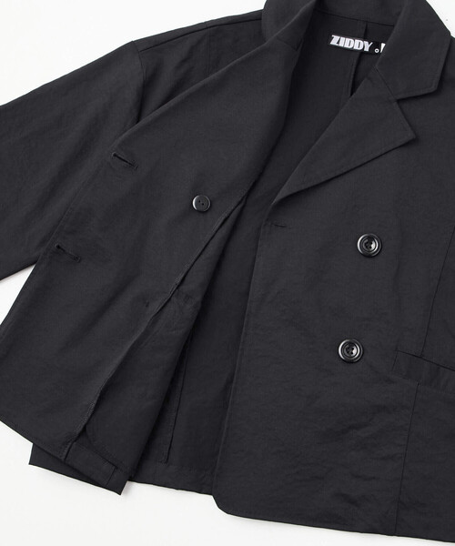 ZIDDY（ジディ）の「【 ニコ☆プチ 掲載 】トレンチコート風ブルゾン(130~160cm)（ブルゾン・キッズ・ブラック/ベージュ・130cm/140cm/150cm/160cm）」の14枚目の写真