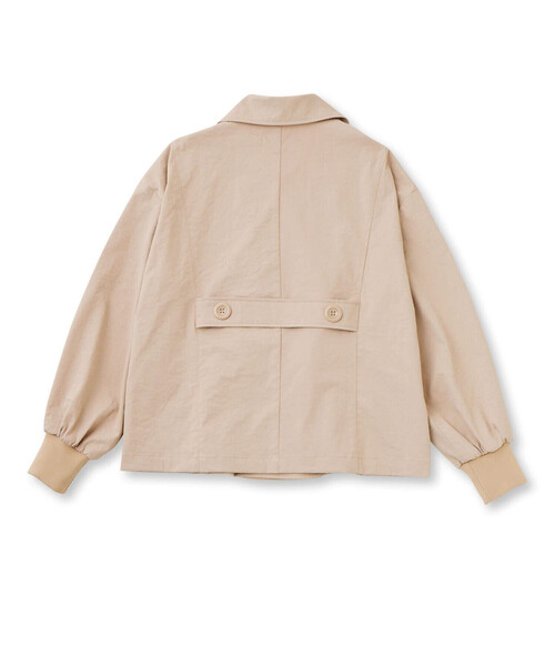 ZIDDY（ジディ）の「【 ニコ☆プチ 掲載 】トレンチコート風ブルゾン(130~160cm)（ブルゾン・キッズ・ブラック/ベージュ・130cm/140cm/150cm/160cm）」の16枚目の写真