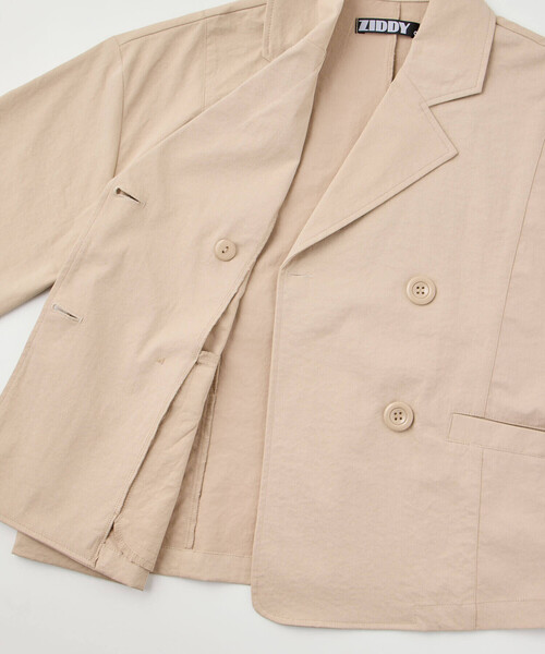 ZIDDY（ジディ）の「【 ニコ☆プチ 掲載 】トレンチコート風ブルゾン(130~160cm)（ブルゾン・キッズ・ブラック/ベージュ・130cm/140cm/150cm/160cm）」の22枚目の写真