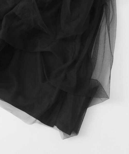 KBF（ケイビーエフ）の「ランダムチュールボリュームスカート（スカート・レディース・カーキ/ブラック・ONE）」の4枚目の写真