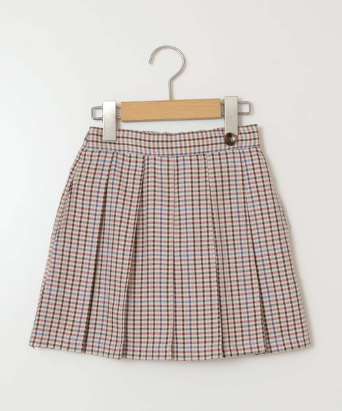 a.v.v（アーヴェヴェ）の「[120-130]【インパン付き】タックプリーツスカート（スカート・キッズ・ボルドー/ベージュ/ブラック・120/130）」の22枚目の写真