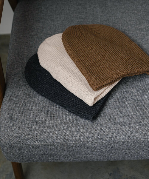 Kastane（カスタネ）の「ニットビーニー（ニットキャップ/ビーニー・レディース・ブラウン/グレー/アイボリー・FREE）」の5枚目の写真