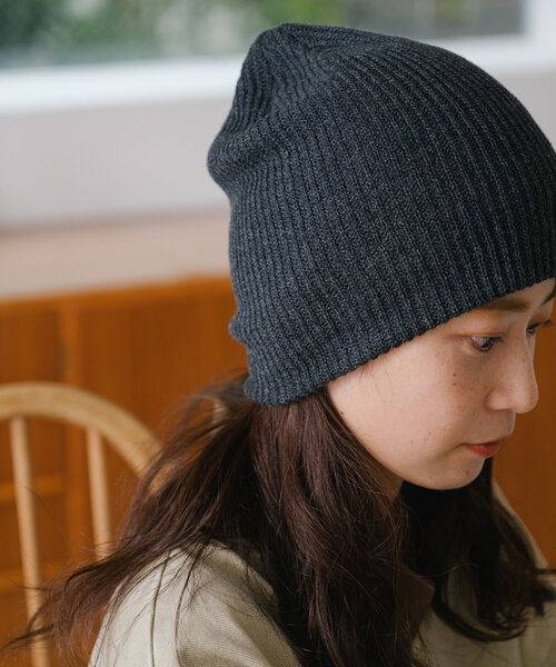 Kastane（カスタネ）の「ニットビーニー（ニットキャップ/ビーニー・レディース・ブラウン/グレー/アイボリー・FREE）」の8枚目の写真