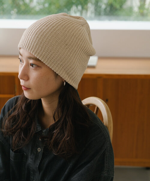 Kastane（カスタネ）の「ニットビーニー（ニットキャップ/ビーニー・レディース・ブラウン/グレー/アイボリー・FREE）」の17枚目の写真