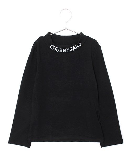 CHUBBYGANG（チャビーギャング）の「ソフトサーモベア天竺　ハイネックロングＴシャツ（Tシャツ/カットソー・キッズ・ブラック/その他・110/130/100/120）」の2枚目の写真