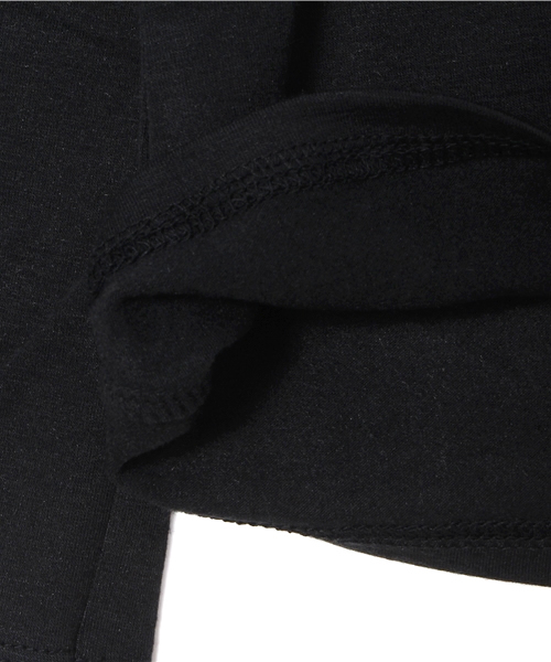 CHUBBYGANG（チャビーギャング）の「ソフトサーモベア天竺　ハイネックロングＴシャツ（Tシャツ/カットソー・キッズ・ブラック/その他・110/130/100/120）」の4枚目の写真