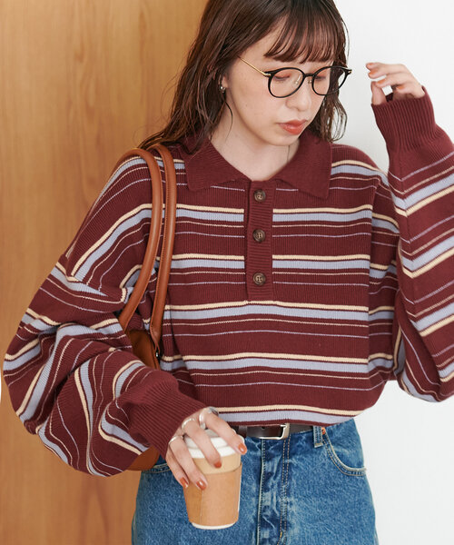 DISCOAT（ディスコート）の「【ユニセックス/WEB限定】マルチボーダー