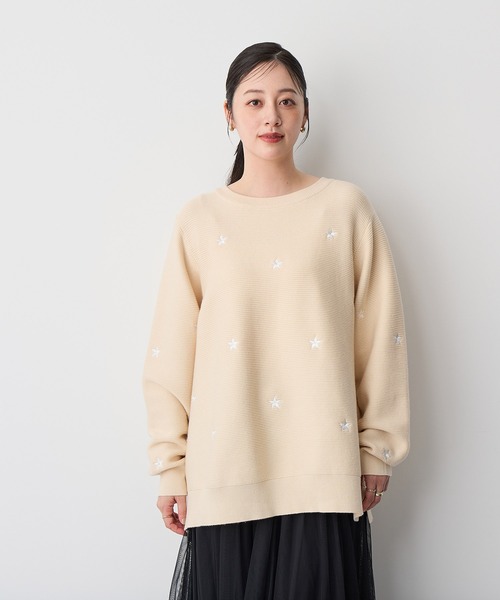 ヌメロ　星型ラメ刺繍ニットセーター（黒） 楽天市場】ヌメロヴェントゥーノ N°21 レディース トップス ニット