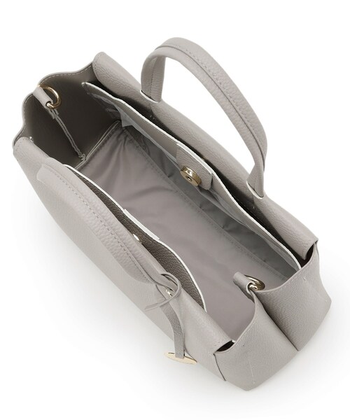 OPAQUE.CLIP（オペークドットクリップ）の「◆【人間工学/2WAY】シュリンクミドルトートバッグ（トートバッグ・レディース・ブラック/グレー/サンドベージュ・00）」の9枚目の写真