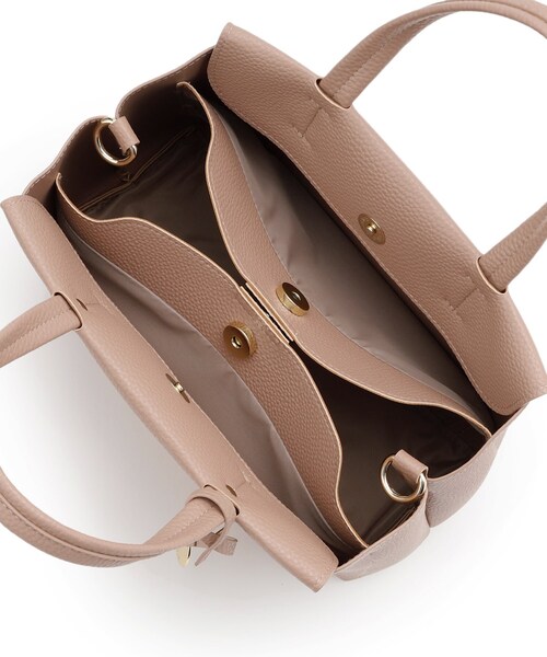 OPAQUE.CLIP（オペークドットクリップ）の「◆【人間工学/2WAY】シュリンクミドルトートバッグ（トートバッグ・レディース・ブラック/グレー/サンドベージュ・00）」の13枚目の写真