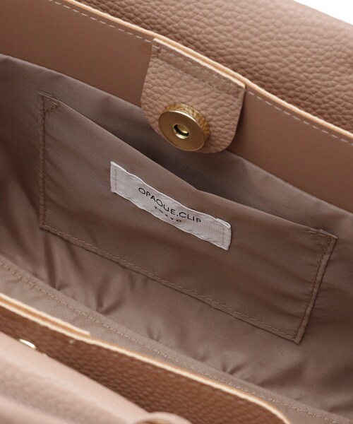 OPAQUE.CLIP（オペークドットクリップ）の「◆【人間工学/2WAY】シュリンクミドルトートバッグ（トートバッグ・レディース・ブラック/グレー/サンドベージュ・00）」の14枚目の写真