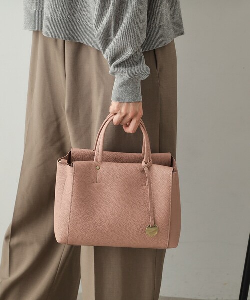 OPAQUE.CLIP（オペークドットクリップ）の「◆【人間工学/2WAY】シュリンクミドルトートバッグ（トートバッグ・レディース・ブラック/グレー/サンドベージュ・00）」の18枚目の写真