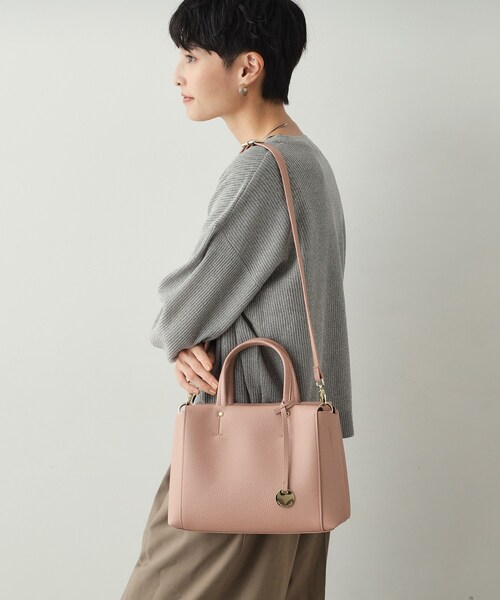 OPAQUE.CLIP（オペークドットクリップ）の「◆【人間工学/2WAY】シュリンクミドルトートバッグ（トートバッグ・レディース・ブラック/グレー/サンドベージュ・00）」の19枚目の写真