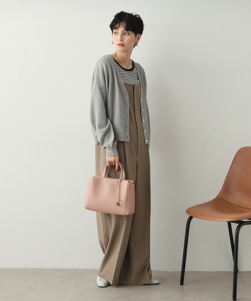 OPAQUE.CLIP（オペークドットクリップ）の「◆【人間工学/2WAY】シュリンクミドルトートバッグ（トートバッグ・レディース・ブラック/グレー/サンドベージュ・00）」の20枚目の写真