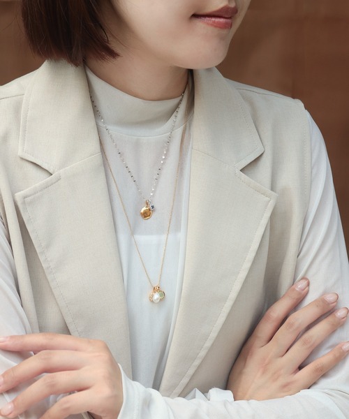 flavor アイオライト スクエア チャーム silver925（チャーム）｜NOIR DE POUPEE（ノワールドプーペ）