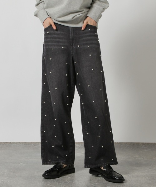 LAKOLE（ラコレ）の「パールデニム / 147165（デニムパンツ・レディース・ブラック/ライトブルー・SMALL/MEDIUM）」の7枚目の写真