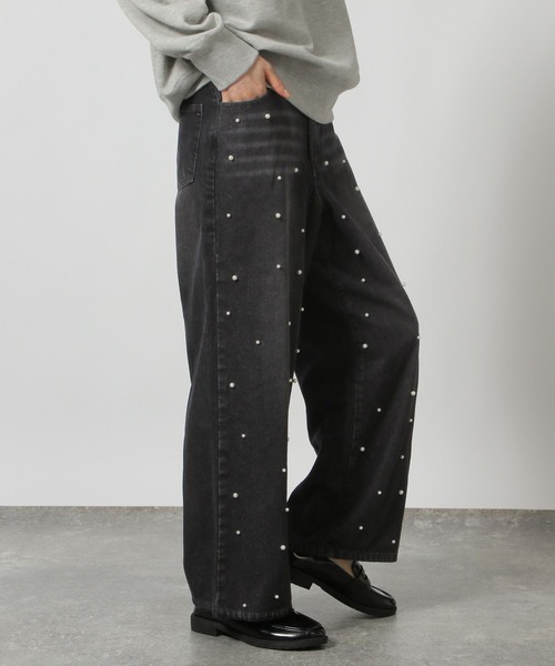 LAKOLE（ラコレ）の「パールデニム / 147165（デニムパンツ・レディース・ブラック/ライトブルー・SMALL/MEDIUM）」の8枚目の写真