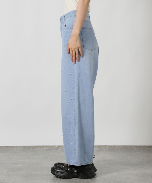 LAKOLE（ラコレ）の「パールデニム / 147165（デニムパンツ・レディース・ブラック/ライトブルー・SMALL/MEDIUM）」の17枚目の写真