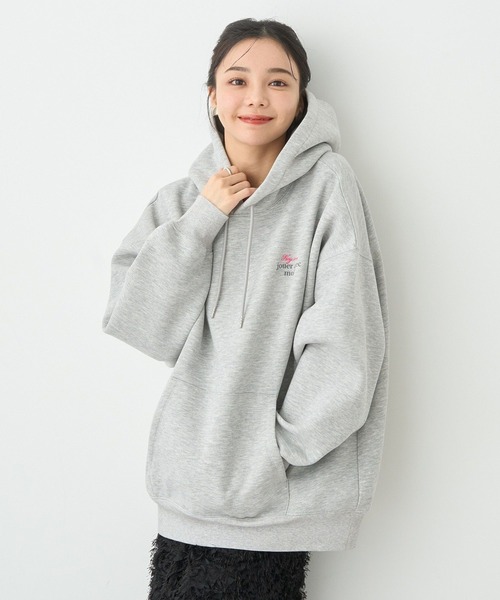 earth music&ecology（アースミュージックアンドエコロジー）の「アソートロゴフーディー（パーカー・レディース・杢グレー/ブルー/オートミール/イエロー・FREE）」の15枚目の写真