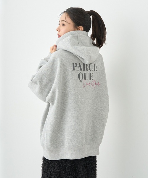 earth music&ecology（アースミュージックアンドエコロジー）の「アソートロゴフーディー（パーカー・レディース・杢グレー/ブルー/オートミール/イエロー・FREE）」の16枚目の写真