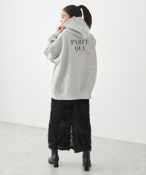 earth music&ecology（アースミュージックアンドエコロジー）の「アソートロゴフーディー（パーカー・レディース・杢グレー/ブルー/オートミール/イエロー・FREE）」の20枚目の写真