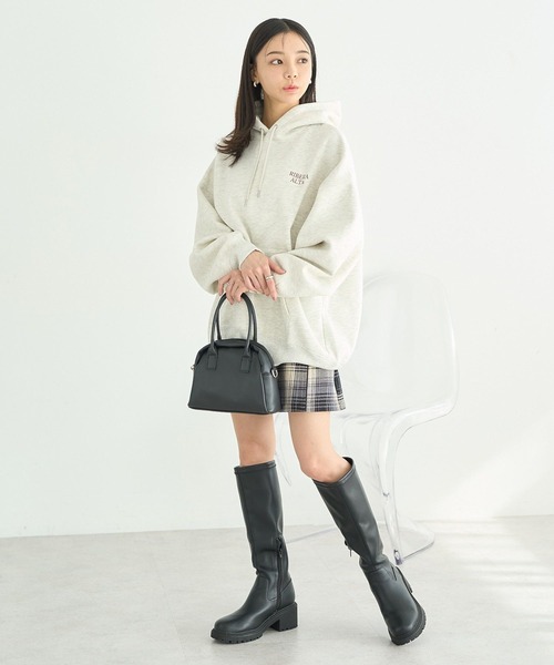 earth music&ecology（アースミュージックアンドエコロジー）の「アソートロゴフーディー（パーカー・レディース・杢グレー/ブルー/オートミール/イエロー・FREE）」の11枚目の写真