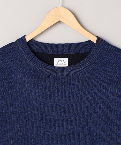 coen(コーエン)の「メランジクルーネックニット(ニット/セーター・メンズ・グレー/ベージュ/ロイヤルブルー・M/L/XL)」の22枚目の写真