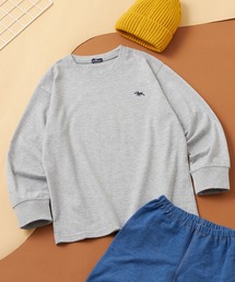 Anchor Smith（アンカー スミス）の「【 POLO CHAMPS / ポロチャンプス 】ワンポイント ロゴ刺繍 オーバーサイズ ロンT 長袖 キッズ（Tシャツ/カットソー）」